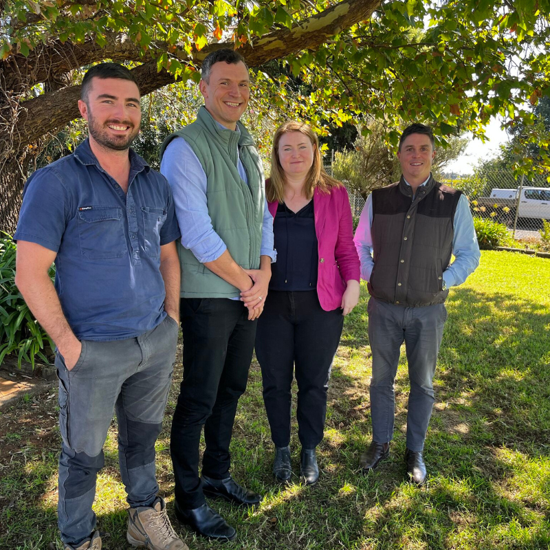 Mirza with NSW Minister for Agriculture Tara Moriarty