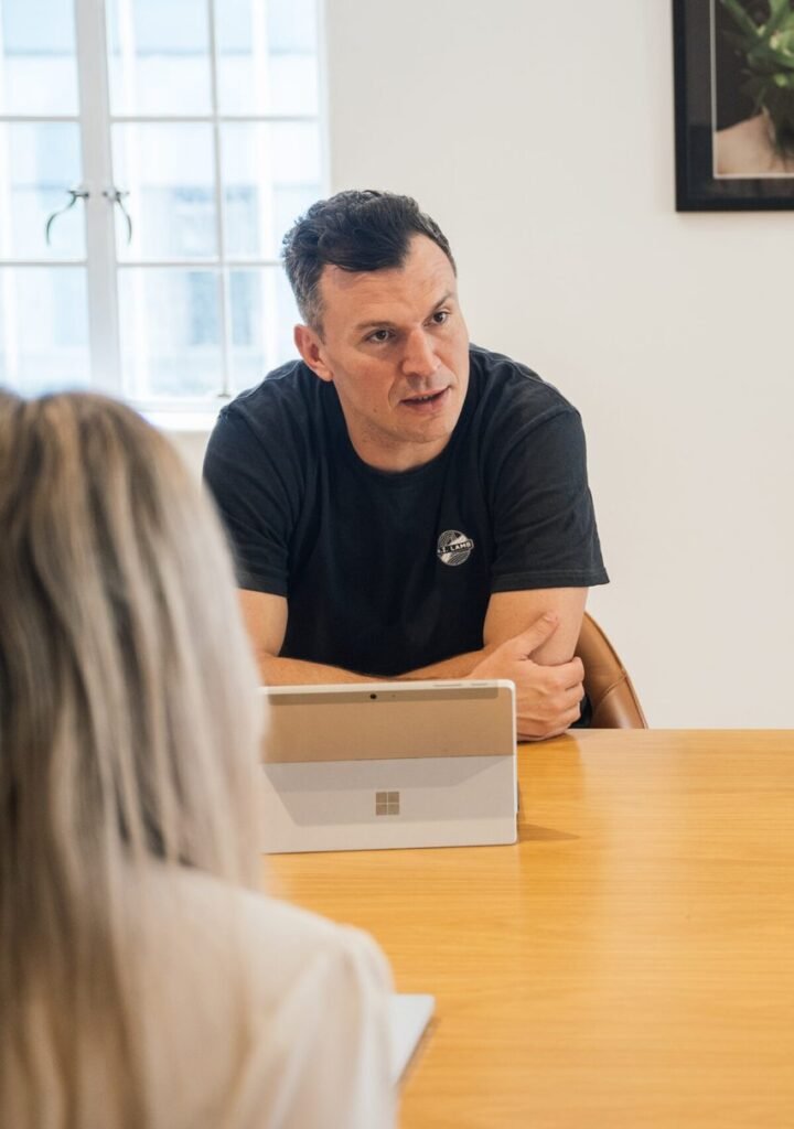 Mirza from AI LAMB on a meeting with client.